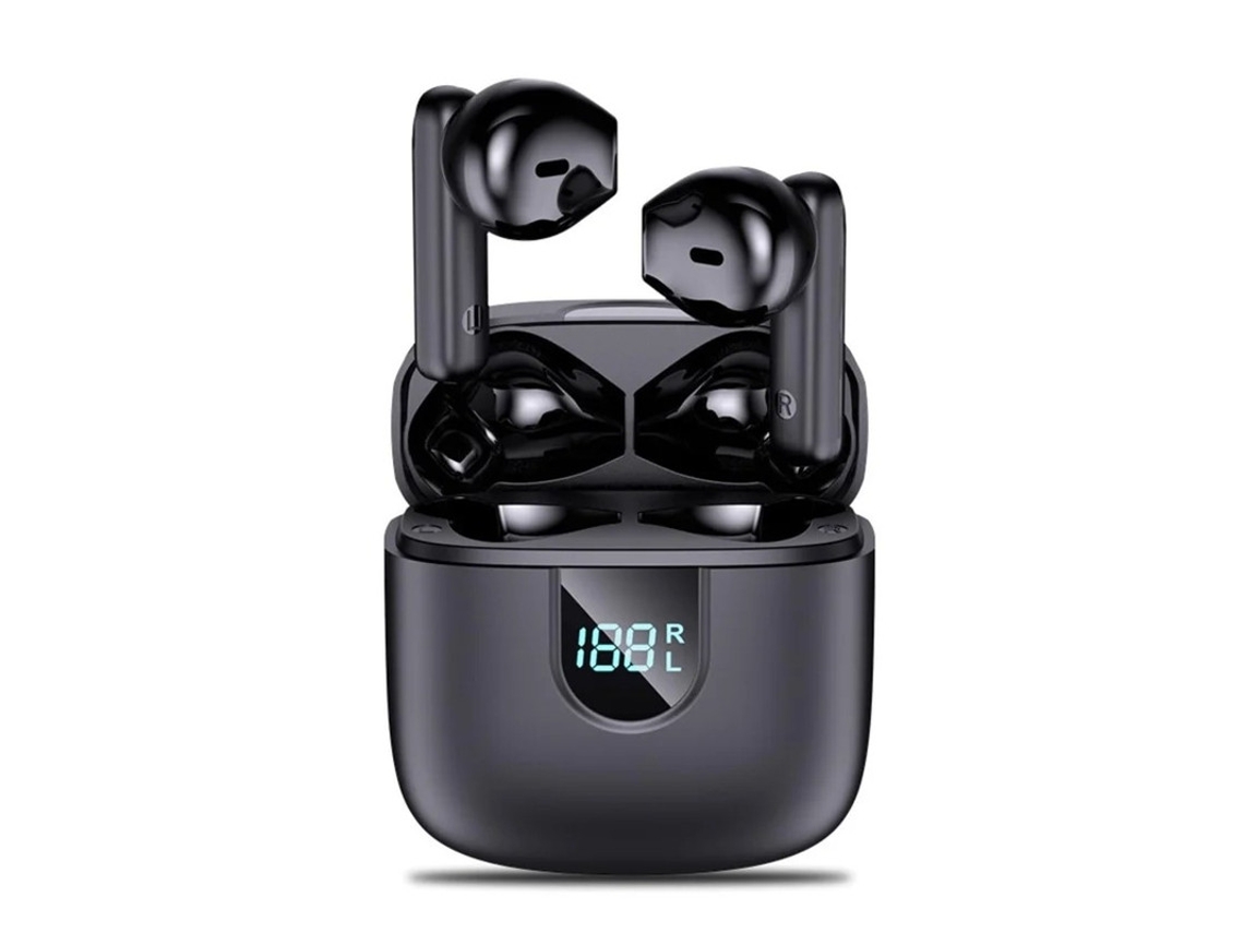 Auriculares Sem Fio Graves Profundos Carregamento Yizhood Bluetooth Negro