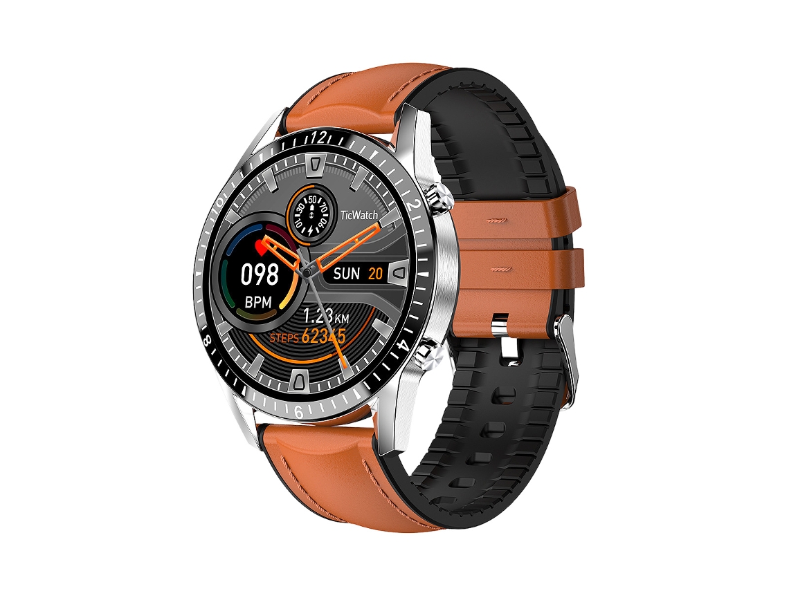Reloj inteligente para hombre con llamadas Bluetooth, monitor de frecuencia cardíaca y sueño, pantalla táctil de 1,3 pulgadas, resistencia al agua IP67 en acero inoxidable.