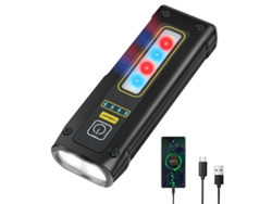 Linterna Led Mini Recargable Usb Brillo Intenso Banco De Energía Magnética 7 Modos De Luz