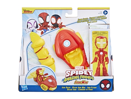 Marvel Spidey y su superequipo Set Bólido Iron Figura SPIDEY AND HIS AMAZING FRIENDS 3 Años