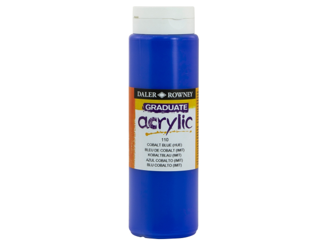 Pintura Acrilica Graduate Daler Rowny 500 Ml (110 Cobalt Blue Hue / Azul Cobalto)