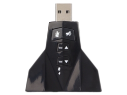 Tarjeta De Sonido Usb Virtual De 7.1 Canales, Adaptador Estéreo Externo Para Auriculares De Ordenador Portátil Ps4