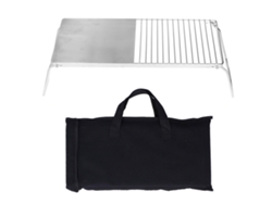 Soporte para barbacoa plegable multifuncional de acero inoxidable para exteriores