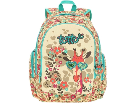 Mochila TOTTO Karola (32.50x43.50x16cm - Marrón)