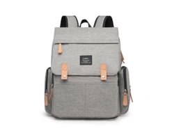 Mochila cambiador práctica CZHHMART para cochecito de bebé, gris claro