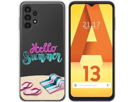 Carcasa para Samsung Galaxy A13 4G TUMUNDOSMARTPHONE Dibujos Transparente Summer Multicolor