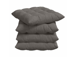 Cojines para asiento, 4 unidades, gris claro, 40 x 40 x 6 cm, HARLANV1