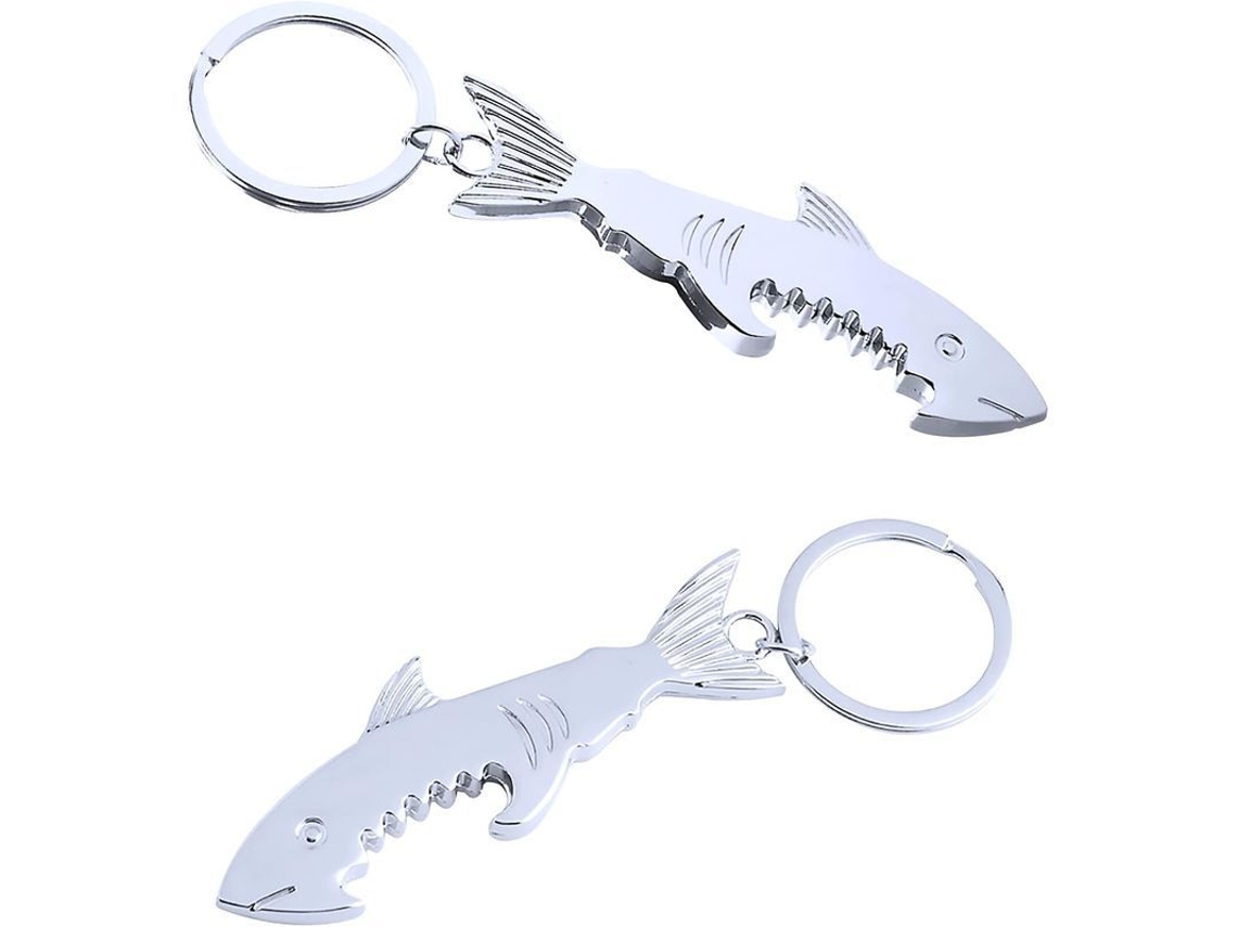 2 Abridores De Botellas De Metal Resistente Con Forma De Tiburón, Regalo Para Papá, Día De San Valentín Tjt
