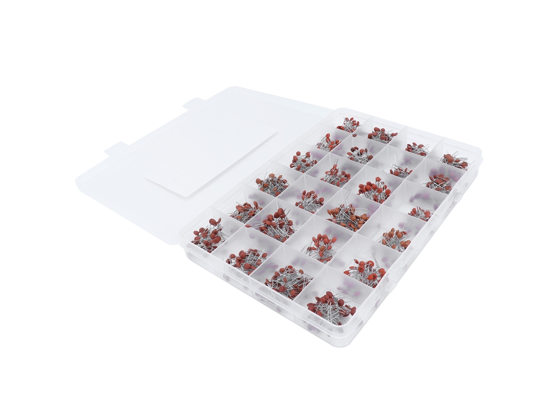 Kit 2026dz de 960 condensadores cerámicos, 24 valores, de 2 pF a 0,1 µF, componentes electrónicos, bricolaje.
