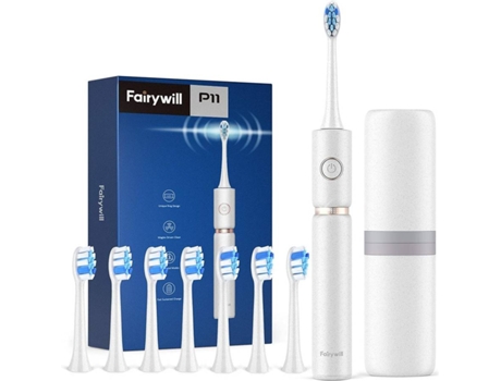 Cepillo de Dientes Eléctrico FAIRYWILL P11 Blanco (62000 VPM)