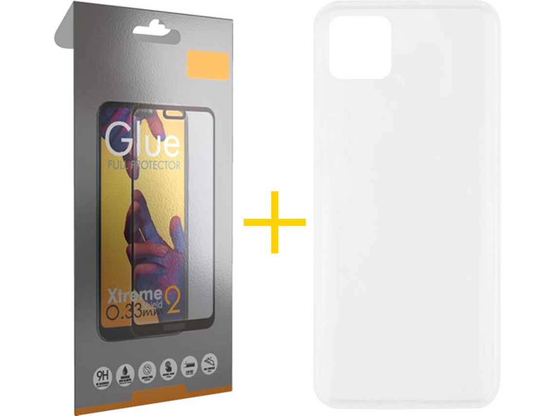 Kit Funda + Protector de Pantalla Oppo A73 5G SKYHE Full Liso (Transparente)
