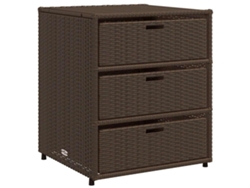 Mueble de jardín 55x59x69 cm Pata de mimbre Marrón MAISON EXCLUSIVE