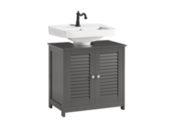 Armario de Bañero SOBUY (60 x 35 x 58 cm - MDF - Gris)