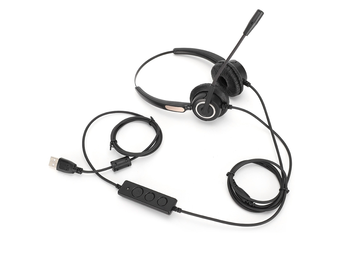 Auriculares Usb 510d Para Operadores Telefónicos Con Micrófono Ajustable Y Cómodos.