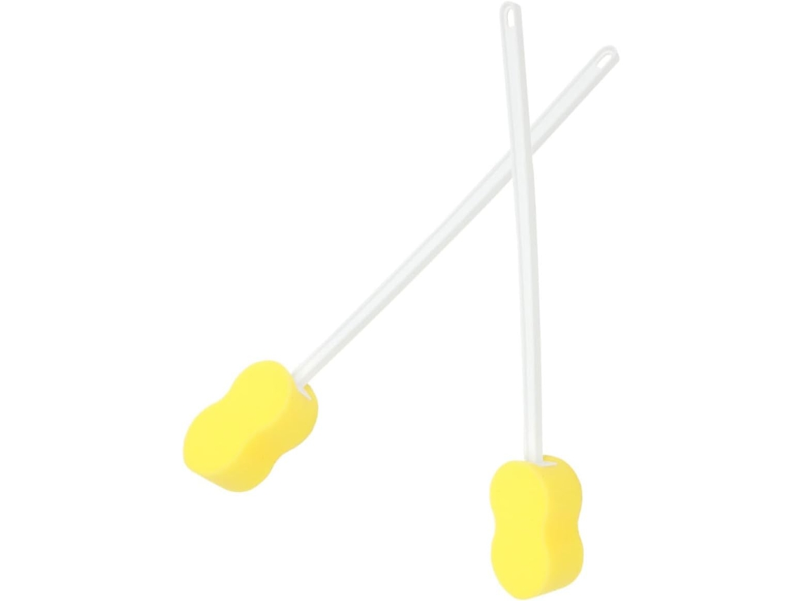 Juego de 2 esponjas de baño con mangos largos, 57x7x5 CHABERLU