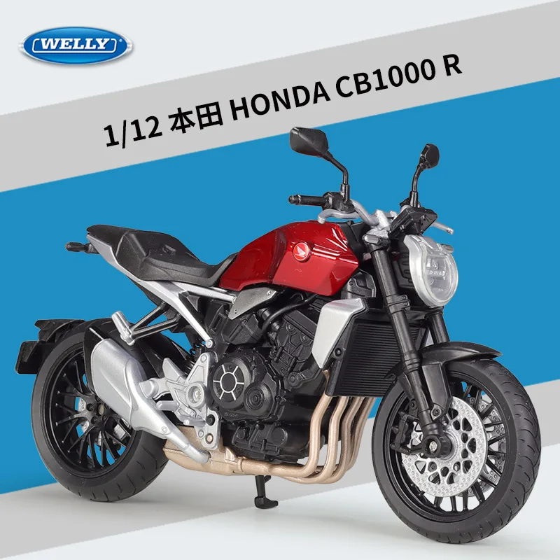 (rojo) Modelo De Motocicleta A Escala 1:12, Coche De Juguete Coleccionable, Amortiguador De Motocicleta