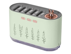 Humidificador Para Dormitorio, Alimentado Por Usb, Con Luz Led Rgb, Apto Para Bebés, Dimensiones 18 X 7 X 11,5 Cm.