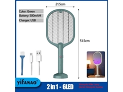 Lámpara Eléctrica Antimosquitos Kw092, 3 En 1, 3000 V, 10 Led, Recargable Por Usb, Trampa Para Insectos V