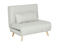 Sofá-cama Individual Homcom, Sofá-cama Convertível, Sofá Com Encosto Ajustável, Chaise Longue, Estilo Nórdico Escandinavo, Espuma 25d