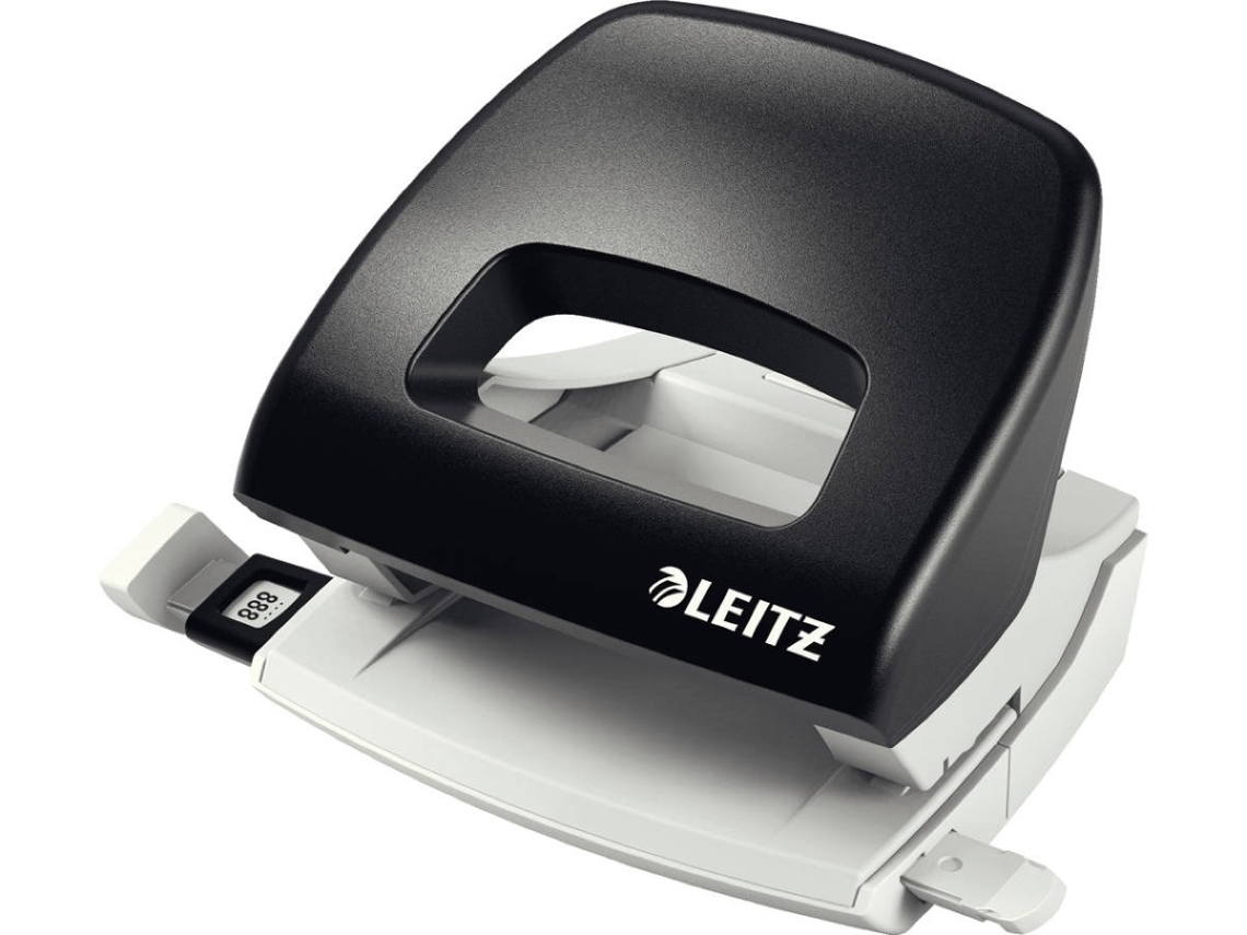 Perforadora LEITZ 50386095 Negro (2 agujeros - Capacidad de Perforación: 16 hojas)