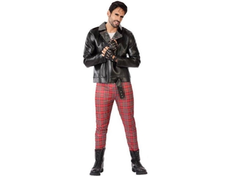 Disfraz de Hombre ATOSA punky rojo y negro (Tam: S)