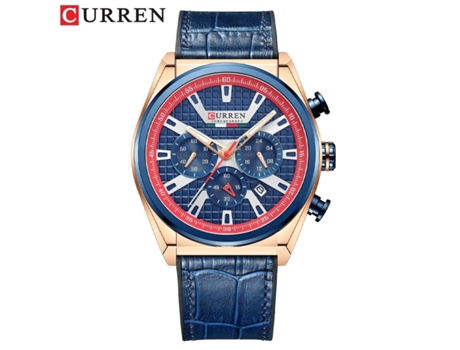 Relojes para Hombres Reloj Impermeable para Hombres Calendario de Cuarzo de Moda con Correa de sílice Relojes de Pulsera-Concha Azul Rosa VEANXIN