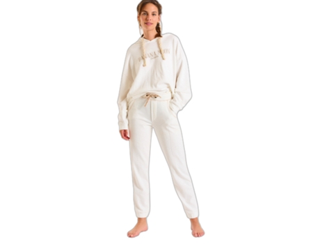 Chándale de Mujer para Fitness BANANA MOON Chándal Aubrey Rainyday Beige (L)