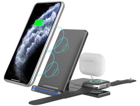 Cargador Sem Almofada Carregamento para iPhone XS/8/8 Plus/XR/XS Max YIZHOOD Negro