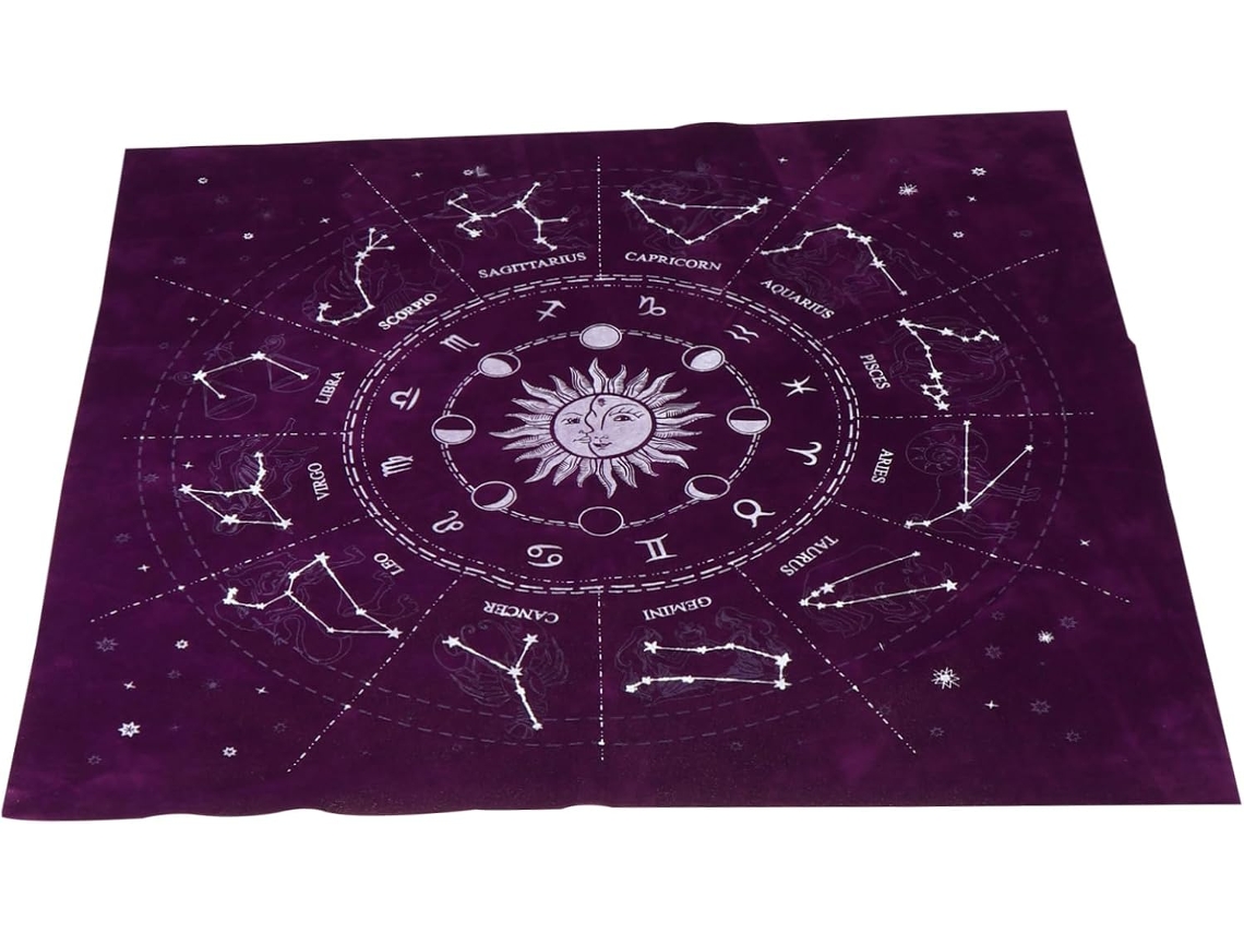 Tapete de adivinación (1 pieza) - Cartas del tarot para adivinación, astronomía y juegos de protección - Noches