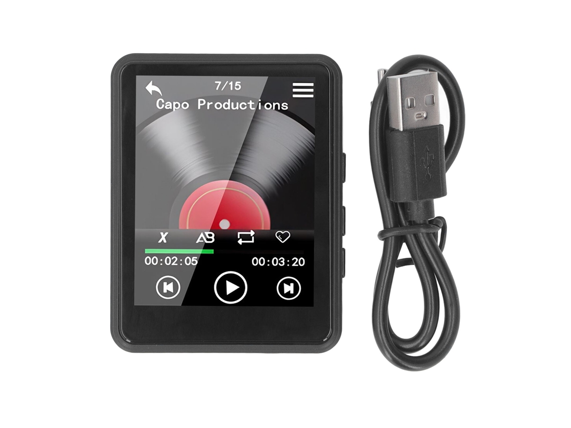 Mp3 Mp4 Player EOOCOO (tela 2,4 polegadas, som sem perda)