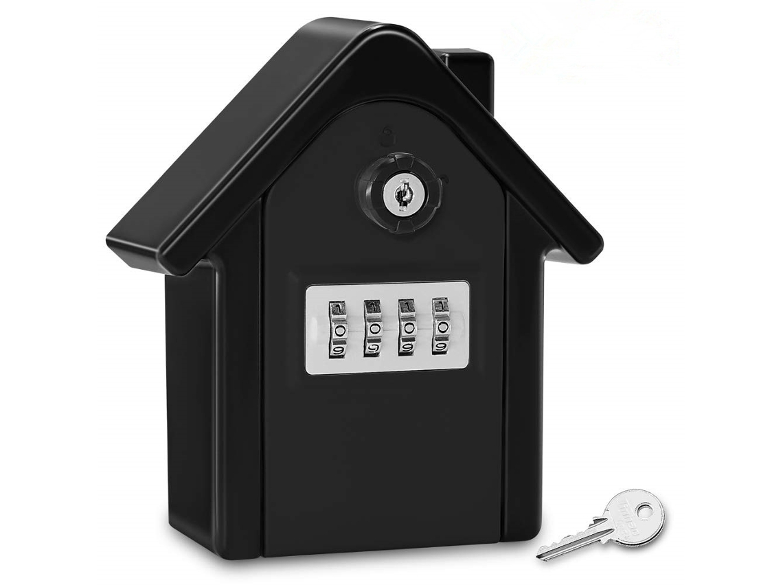 Caja De Llaves Chrui Montaje Código Digital Llave Emergencia 15x13.5x5.5cm (negro)