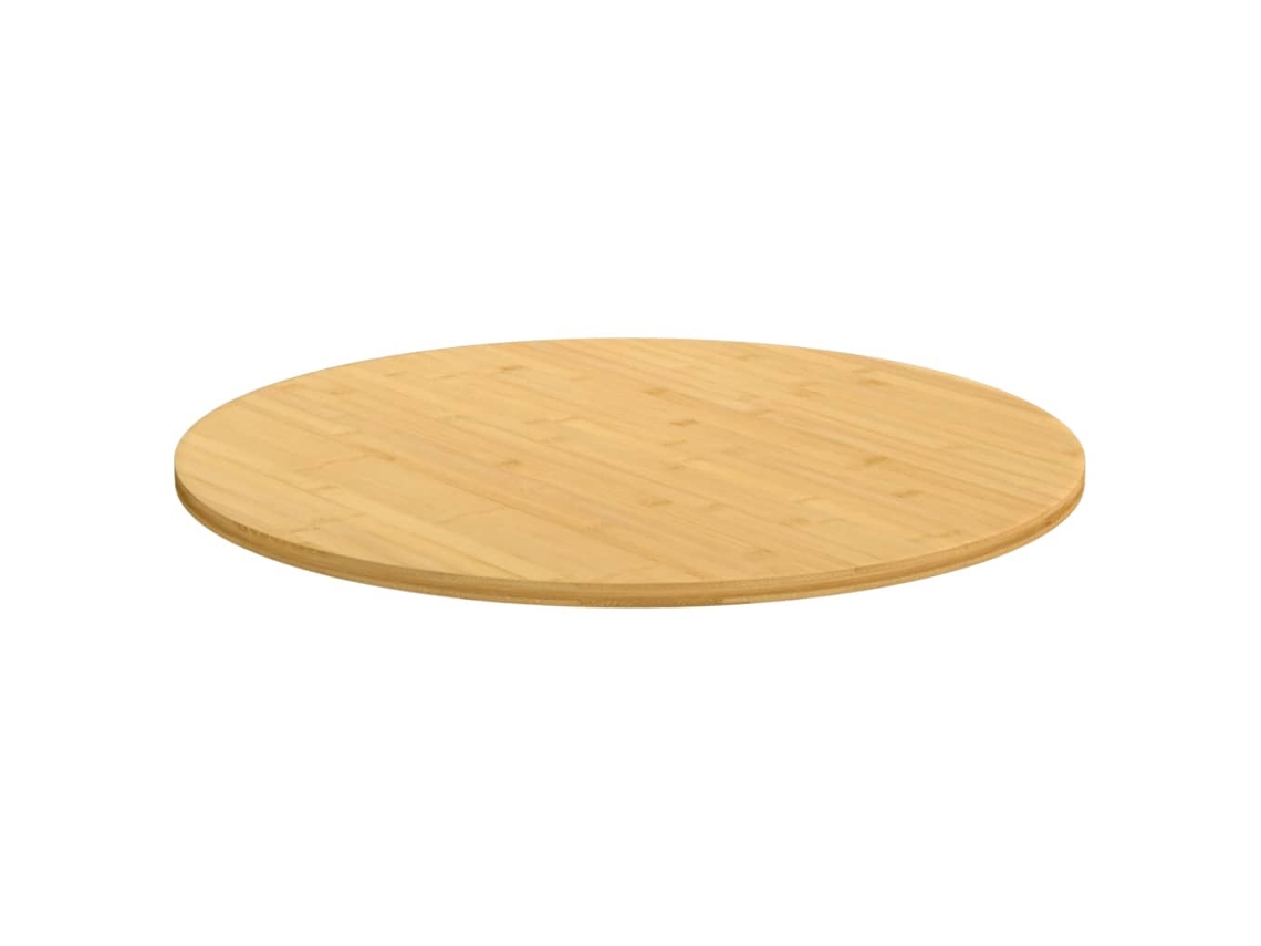 Tablero De Mesa | Tablero De Escritorio | Superficie De Mesa De Bambú Ø60x1,5 Cm