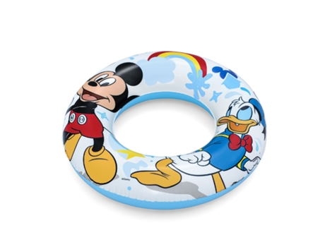 Flotador Hinchable para Niños de 3 a 6 Años BESTWAY 48 Cm Diseño de Mickey Mousse Doble Cámara de Aire