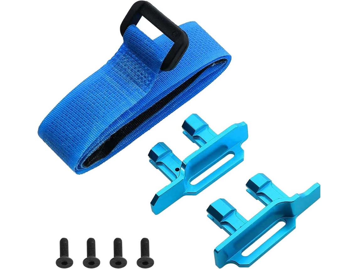 Soporte Metálico Para Pilas Con Correa Para Pilas Pequeñas X 1 10, Azul