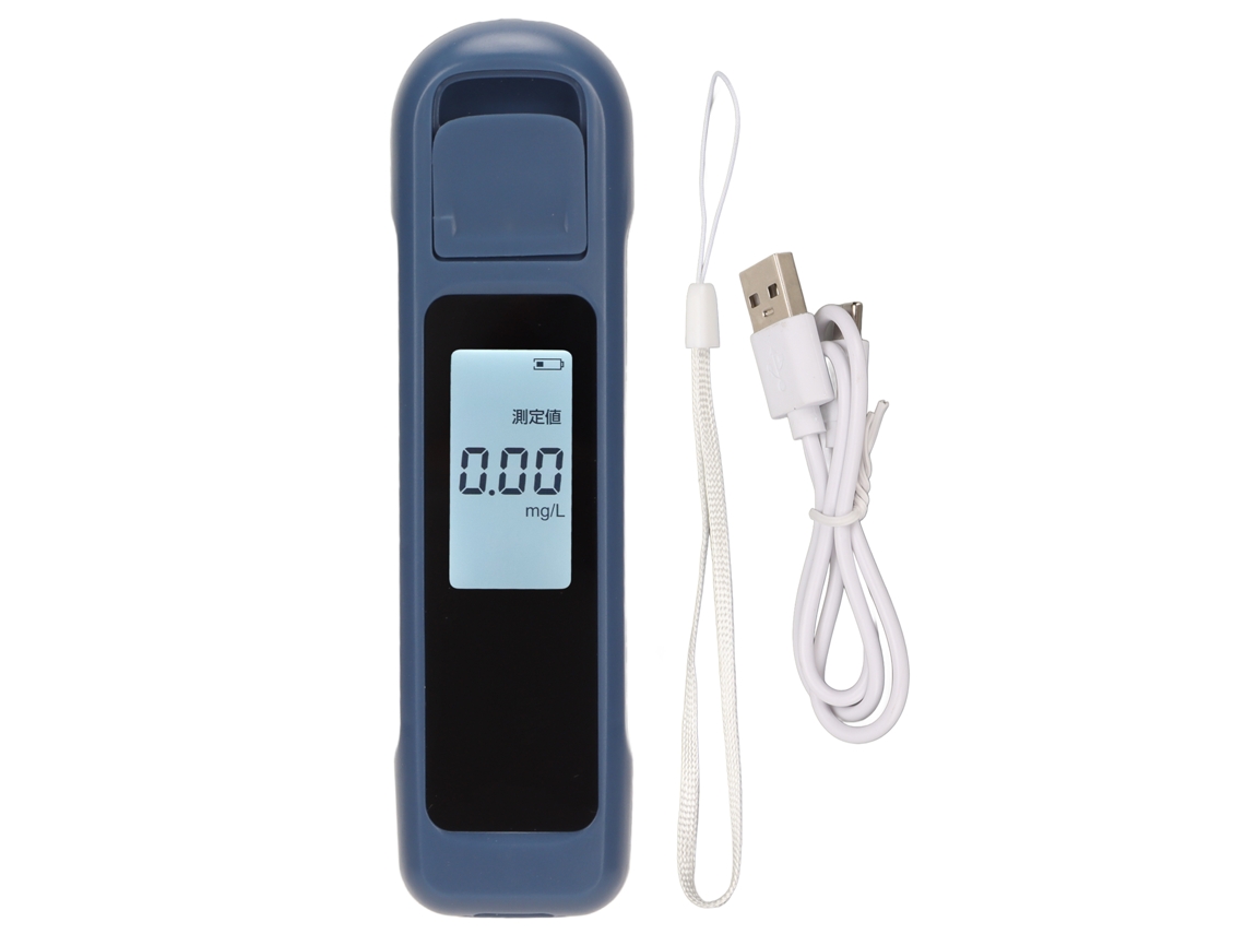 Detector De Álcool Portátil Sem Contato Com Tela Lcd Bateria Recarregável Alta Precisão Bac