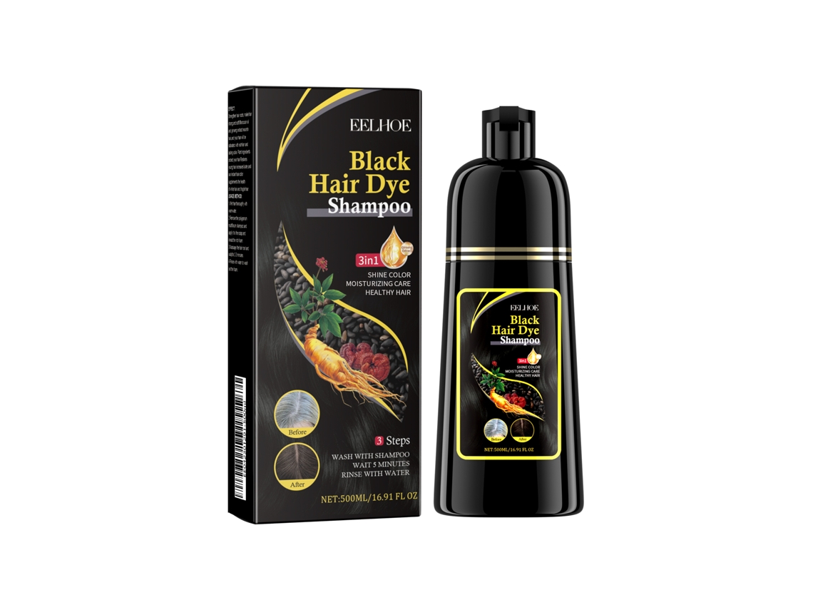 Shampoo Eelhoe Negro Para Cabello, Esencia De Polygonum Multiflorum, Nutrición Negra, Limpieza, Reparación Y Suavización