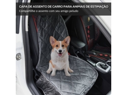 Protección para Carro PAWHUT D00-138 (Gris - 105 x 46cm - Terciopelo (Poliéster), Algodón Pp)