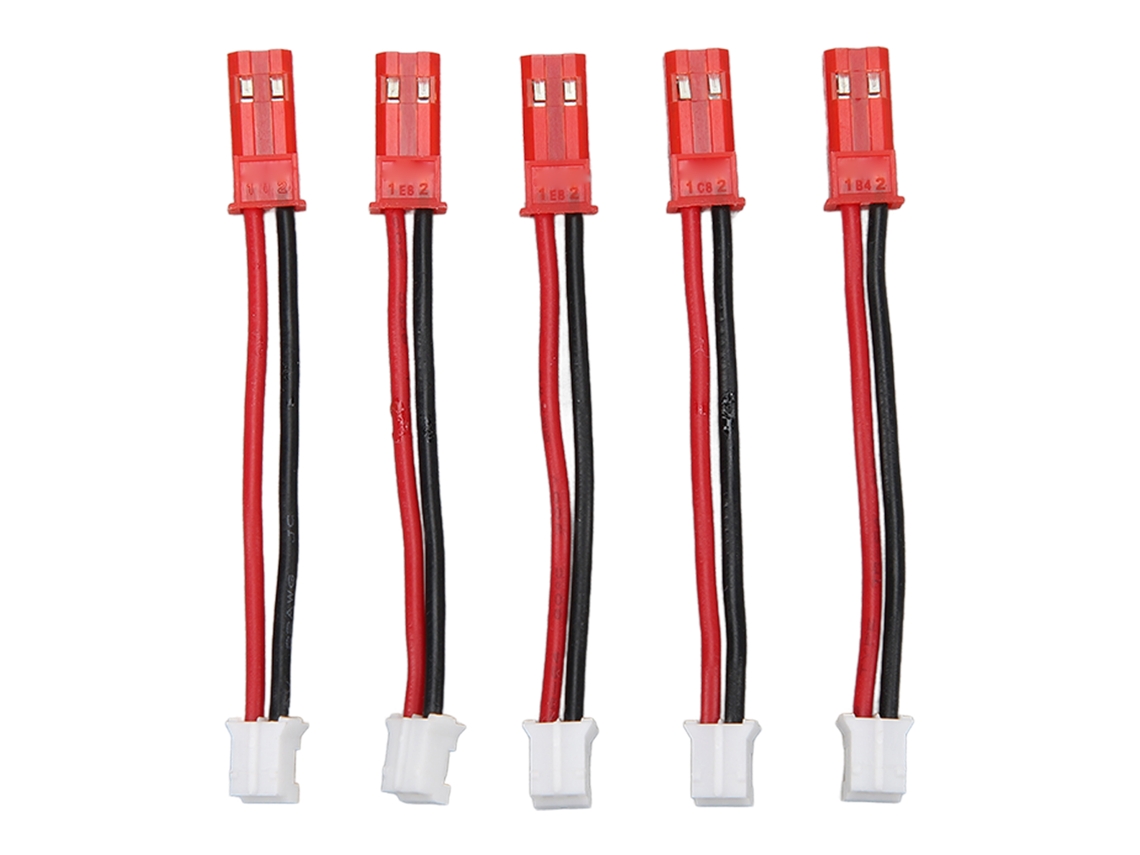 Adaptador de cable PH2.0 2P a JST macho a macho para batería RC, extensión para Axial SCX24 1/24, 5 unidades