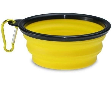 Bebedero para Perros ESTORE (Amarillo - 12.5 cm - Plástico)