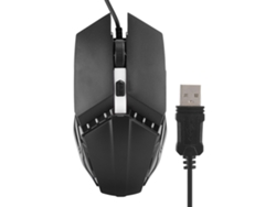 Mouse Com Fio Óptico Gamer Luminoso Colorido 4d Ergonômico Usb 800/1200/1600 Dpi S200