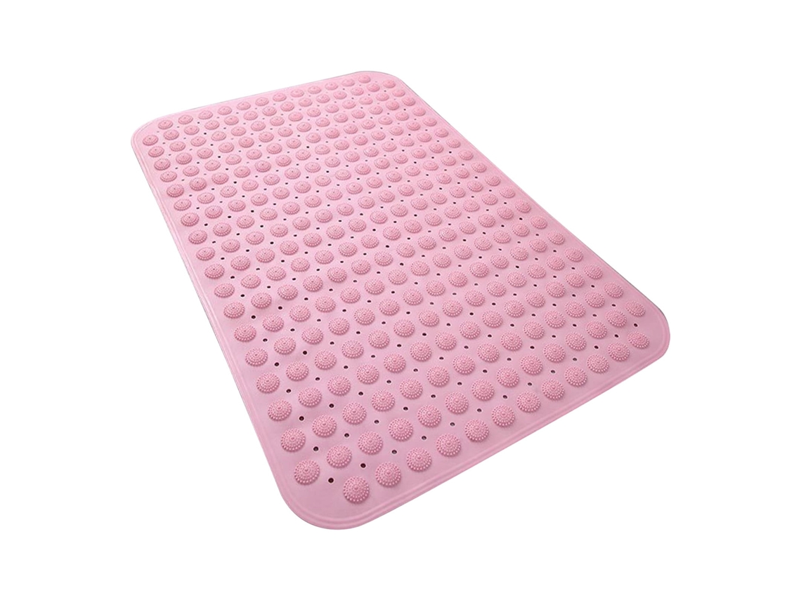 Alfombra De Baño Antideslizante Para El Hogar Con Ventosa Fuerte Para Ducha Y Masaje De Pies (rosa/40x80cm) Digitallab
