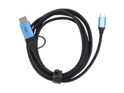 Cable Usb C A Hdmi 2 En 1 4k 60hz Con Carga Rápida Pd De 100w 1.89m