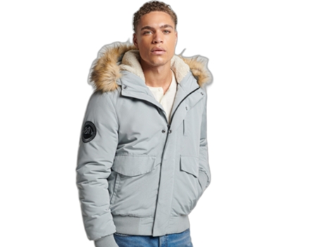Abrigo para Hombre SUPERDRY (XL - Poliéster - Multicolor)