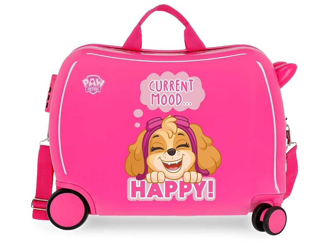 Maleta de Cabina NICKELODEON Ride-On La Patrulla Canina Playful Rosa (50x38x20cm - 38 L)