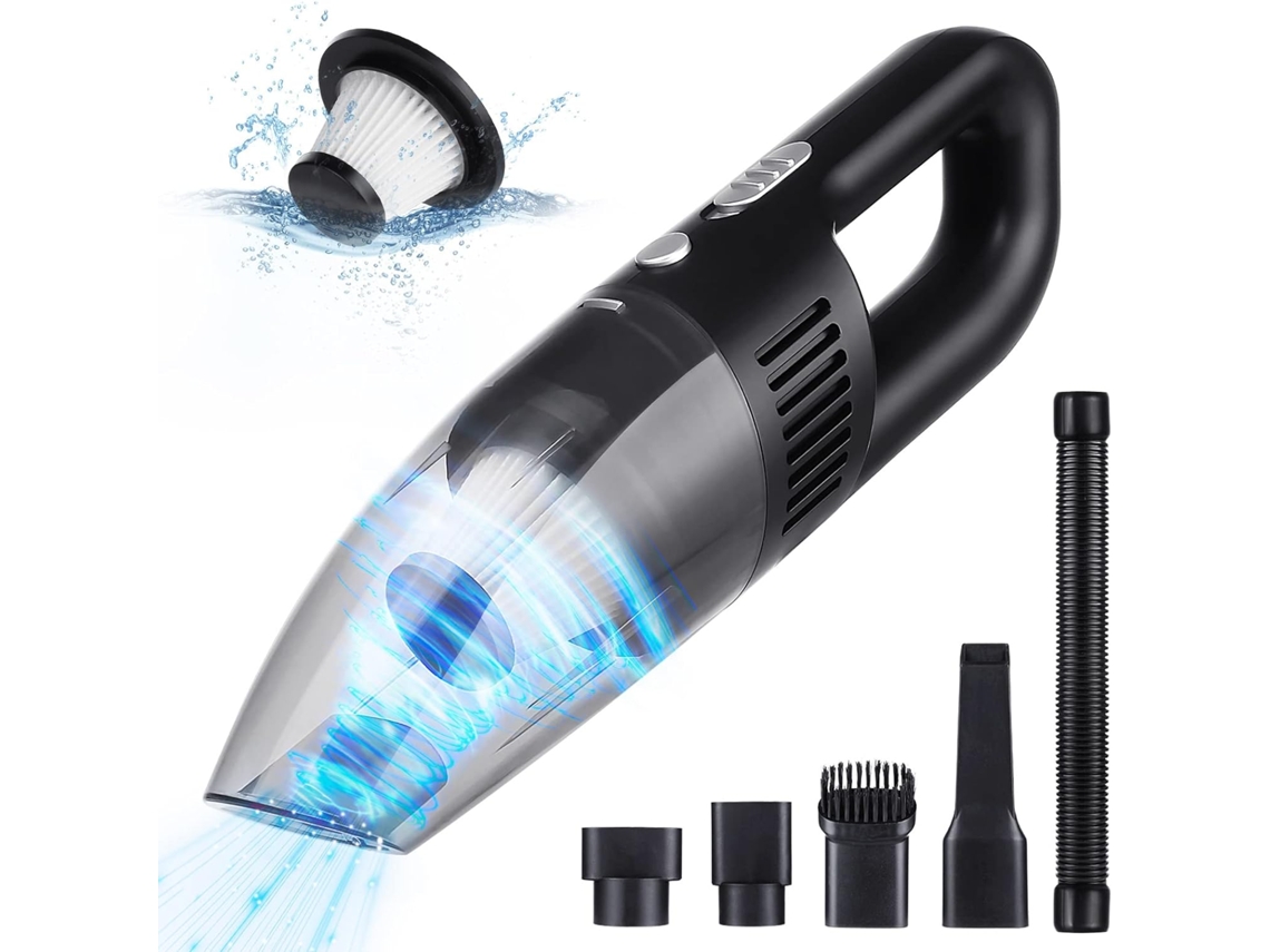 Aspiradora De Coche Potente Mini Portátil Inalámbrica Recargable Filtro Hepa Usb Para El Hogar Y El Coche