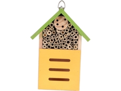 Casa De Madera Para Insectos Y Abejas, Hábitat Verde Al Aire Libre.