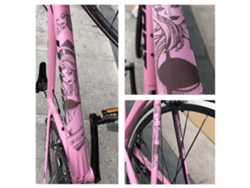 Protector De Cuadro De Bicicleta Resistente A Los Arañazos Con Adhesivo Extraíble Para Bicicletas De Montaña Y De Carretera.