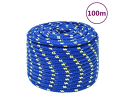 Cuerda De Barco Polipropileno Azul 12 Mm 100 M