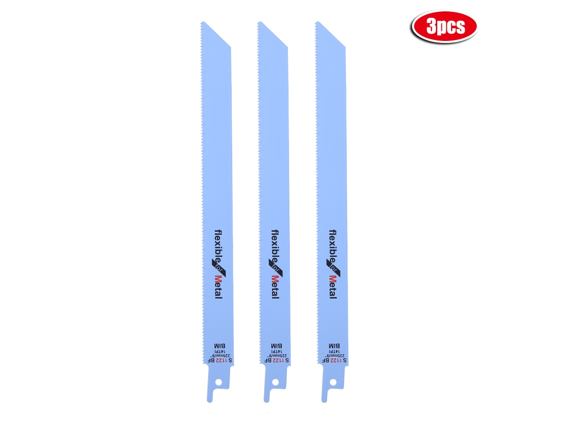 Juego De 3 Hojas De Sierra Recíproca Para Carpintería Metálica, 14 Dientes, Accesorios Para Herramientas Eléctricas.
