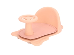 Asiento De Baño Para Bebé Cómodo Y Antideslizante Con Soporte Lumbar, De Plástico Rosa, Para Uso Doméstico.
